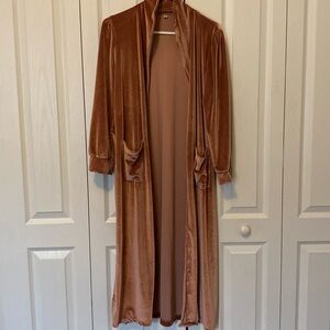 Dusty Pink Long Sleeve Duster